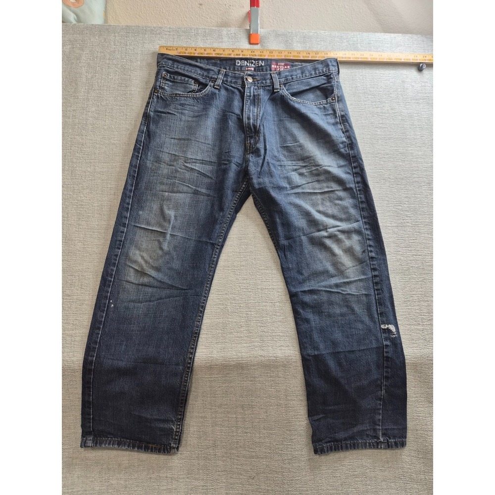 Denizen From Levis 236 Jeans Mens 38x30 Blue Denim Cotton Regular Straight Leg
